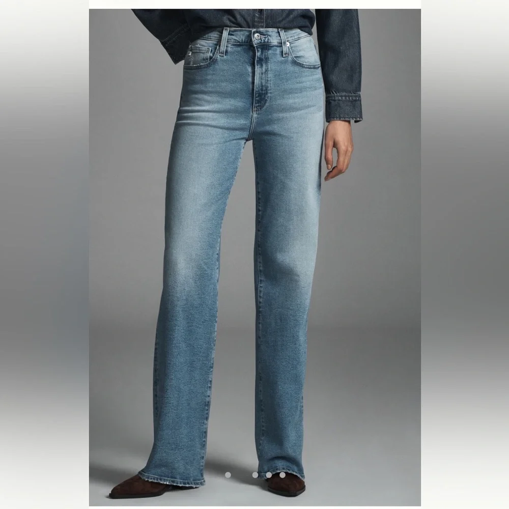 AG Kora high rise wide leg jeans sz 27 - Picture 1 of 10
